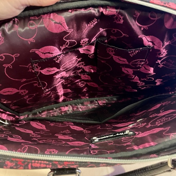 Betsey Johnson Pink and Black Laptop Bag - Picture 5 of 8